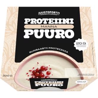 Juustoportti proteiini-mannapuuro 300g