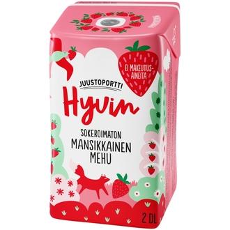Juustoportti Hyvin mehu 2 dl mansikkainen kalorit ja ravintosisältö