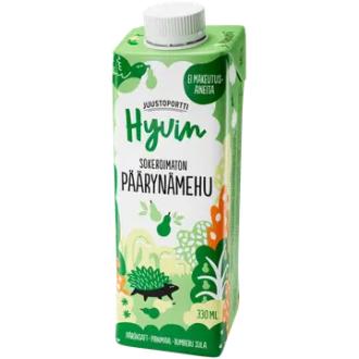 Juustoportti Hyvin mehu 330 ml päärynä kalorit ja ravintosisältö - 24 kcal