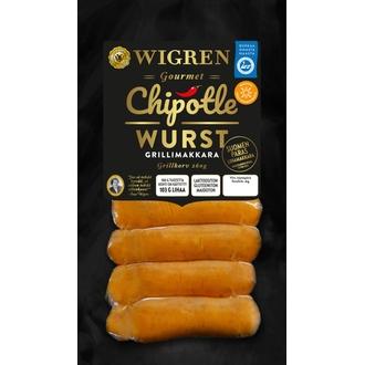 Wigren Chipotlewurst Grillimakkara 260g kalorit ja ravintosisältö