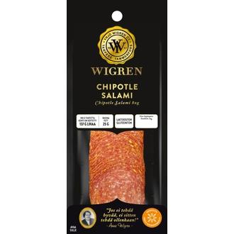 Wigren Chipotle Salami 80g kalorit ja ravintosisältö