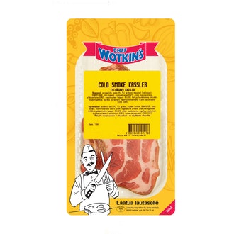 Chef Wotkins Kylmäsavustettu kassler 100g, siivutettu kalorit ja ravintosisältö