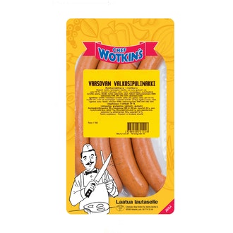 Chef Wotkin´s 240 g Varsovan valkosipulinakki kalorit ja ravintosisältö