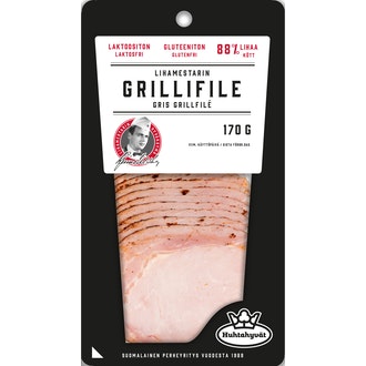 Huhtahyvät Lihamestarin grillifile 170g kalorit ja ravintosisältö - 95 kcal