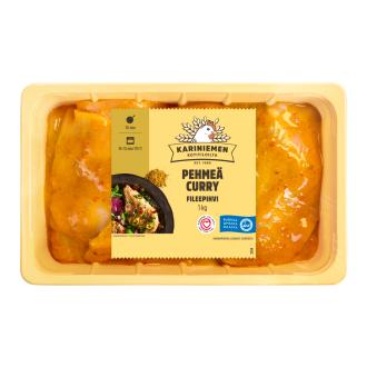 Kariniemen Kananpojan Fileepihvi pehmeä curry 1 kg kalorit ja ravintosisältö - 111 kcal