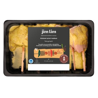 Jim Lim by Farang possun Satay-varras 410g kalorit ja ravintosisältö - 127 kcal