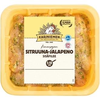 Kariniemen Kananpojan sisäfilee sitruuna-jalapeno 400 g kalorit ja ravintosisältö