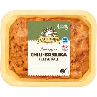 Kariniemen Kananpojan fileesuikale chili-basilika 270 g kalorit ja ravintosisältö - 105 kcal