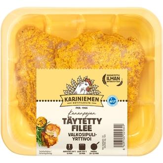 Kariniemen Kananpojan täytetty filee valkosipuli-yrttivoi 390 g kalorit ja ravintosisältö