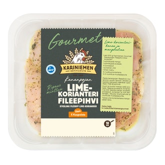 Kariniemen Gourmet Kananpojan Fileepihvi Lime-korianteri 370g kalorit ja ravintosisältö