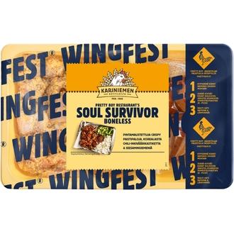 Kariniemen Kananpojan Wingfest® Boneless Soul Survivor 445 g kalorit ja ravintosisältö - 193 kcal
