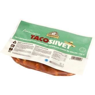 Kariniemen Kananpojan Tacosiivet 700 g kalorit ja ravintosisältö - 166 kcal
