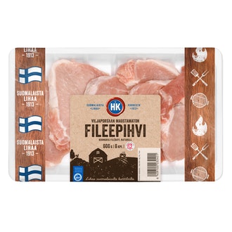 HK Viljapors fileepihvi 600g maustamaton kalorit ja ravintosisältö - 120 kcal