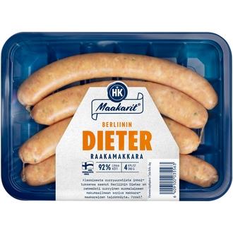 HK Maakarit® Raakamakkara Berliinin Dieter 280 g kalorit ja ravintosisältö