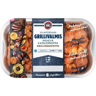HK Grillivalmis Viljaporsaan Mehevä kasslernoppa grillimaustettu 350g kalorit ja ravintosisältö - 221 kcal