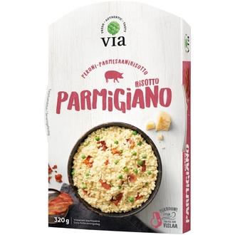 Via Pekoni-parmesaanirisotto 320 g kalorit ja ravintosisältö