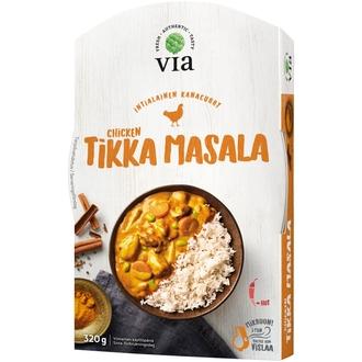 Via Chicken Tikka Masala 320 g kalorit ja ravintosisältö