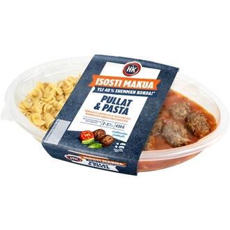 HK Lihapullapasta 430g kalorit ja ravintosisältö - 138 kcal