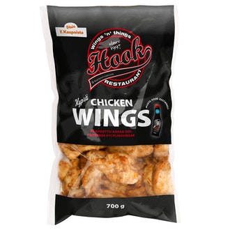Hook kypsä paahdettu broilerin siipi 700g kalorit ja ravintosisältö