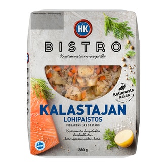 HK Bistro kalastajan paistos 280g kalorit ja ravintosisältö