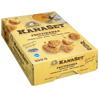 Kariniemen KanaSet frittikanaa 300g kalorit ja ravintosisältö - 307 kcal