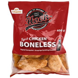 Hook Chicken Boneless 400g kalorit ja ravintosisältö