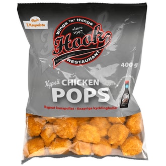 Hook Chicken pops 400g kalorit ja ravintosisältö