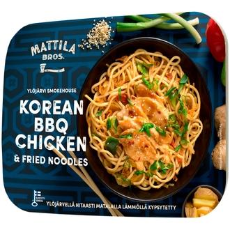 Mattila Bros. Korean BBQ chicken & fried noodles 280g kalorit ja ravintosisältö