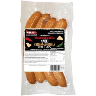 Wursti Parhaimmat Brasilian salsicha nakki 250g kalorit ja ravintosisältö