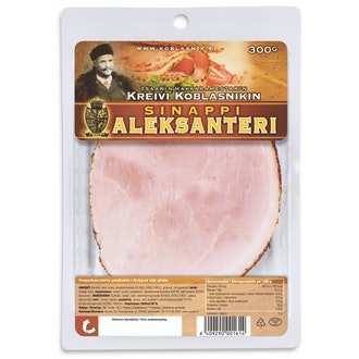 Wursti aleksanteri sinappi palvikinkku 300g kalorit ja ravintosisältö - 140 kcal