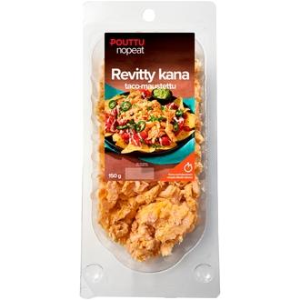 Pouttu Nopeat revitty kana 150g Taco kalorit ja ravintosisältö - 106 kcal