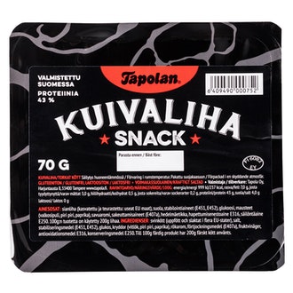 Tapola Kuivalihasnack  70 g kalorit ja ravintosisältö