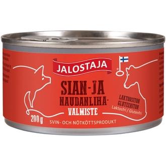 Jalostaja Sian- ja naudanlihavalmiste 200g kalorit ja ravintosisältö - 251 kcal