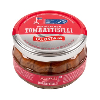 Jalostaja tomaattisilli 250/150g MSC kalorit ja ravintosisältö - 220 kcal