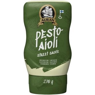 Auran Pesto-aioli Street Sauce 270 g kalorit ja ravintosisältö