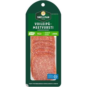 Snellman Voileipämeetvursti 200g kalorit ja ravintosisältö