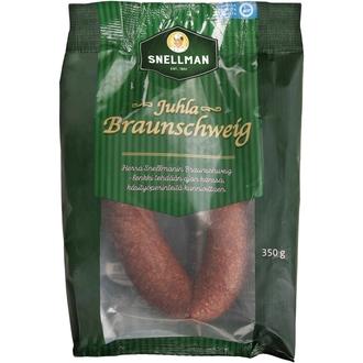 Snellman Juhla Braunschweig meetvursti 350g kalorit ja ravintosisältö