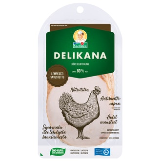 Snellman Lempeästi savustettu delikana 150g kalorit ja ravintosisältö - 86 kcal
