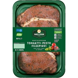 Snellman Maatiaispossun tomaatti-pesto fileepihvi 4 kpl 460g kalorit ja ravintosisältö - 125 kcal