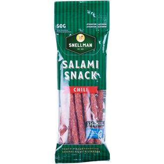 Snellman Salamisnack chili 50g kalorit ja ravintosisältö - 492 kcal