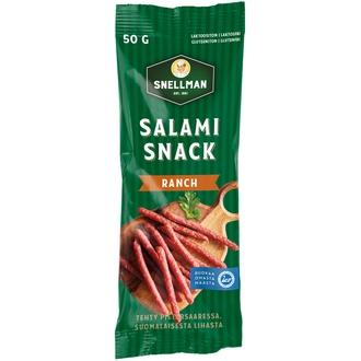Snellman Salamisnack ranch 50 g kalorit ja ravintosisältö