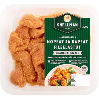 Snellman Maatiaispossun nopeat ja rapeat fileelastut Shanghai sizzle 350 g kalorit ja ravintosisältö - 191 kcal