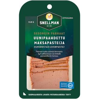 Snellman Uunipaahdettu maksapasteija viipaloitu kalorit ja ravintosisältö - 291 kcal