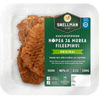 Snellman Maatiaispossun nopea ja murea fileepihvi original 2 kpl 230 g kalorit ja ravintosisältö - 130 kcal