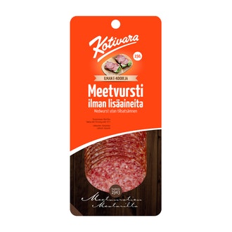 Kotivara meetvursti ilman lisäaineita 150 g kalorit ja ravintosisältö