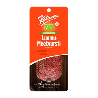Kotivara Luomumeetvursti 120 g kalorit ja ravintosisältö