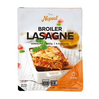 Pouttu broilerlasagne 800g kalorit ja ravintosisältö - 145 kcal