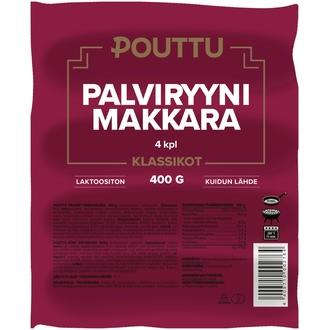Pouttu Palviryynimakkara 400g lihavalmiste kalorit ja ravintosisältö