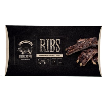KLK Ribs Dark RUB valkosipuli 900g kalorit ja ravintosisältö - 104 kcal
