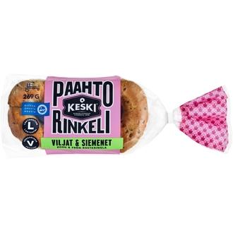 Keski Viljat & Siemenet Paahtorinkeli 269g kalorit ja ravintosisältö - 327 kcal